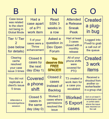 CredentialStream Support Bingo Card