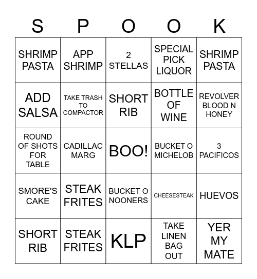 FRIDAY THE 13TH IN OCTOBER!? Bingo Card