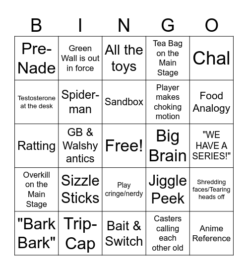 Halo Bingo Card