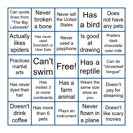 Bingo Card