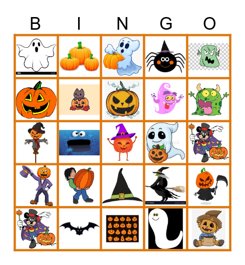 Halloween Bingo Card