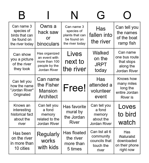 Emerald Ribbon Bingo Card