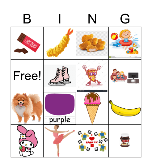 Jessi's Bingo Card