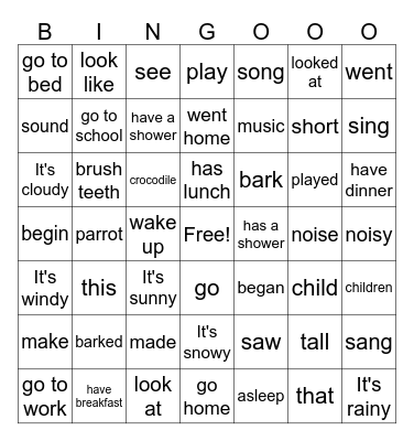 BINGO TIME Bingo Card