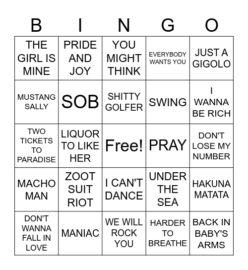 3- LEGENDS COVER ALL Bingo Card
