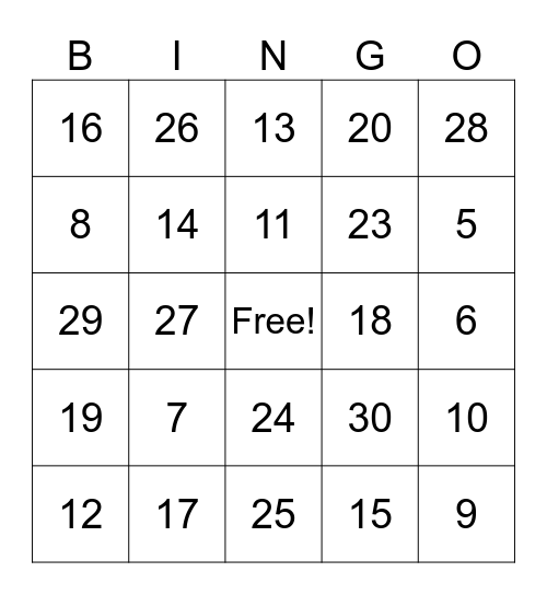 Cardboard Kings Bingo Card