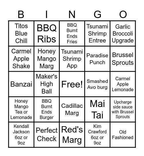 T3 & more! Bingo Card