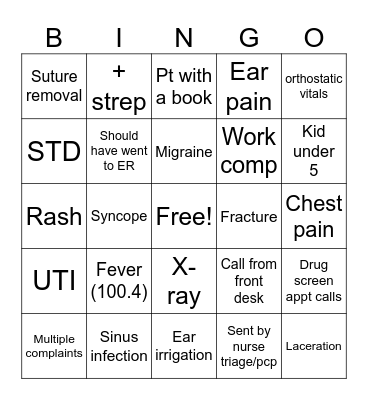 Corewell 23 Bingo Card