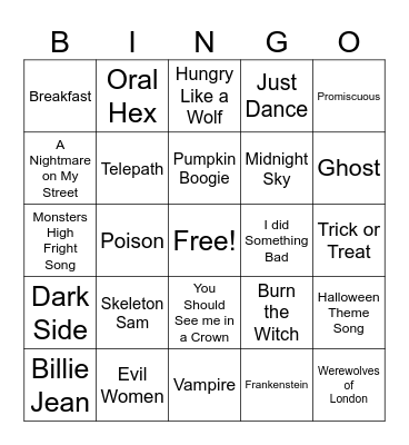 HALLOWEEN 2 Bingo Card