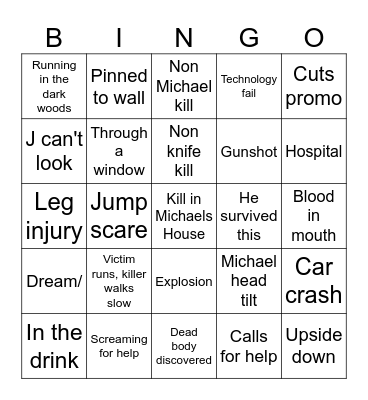 Halloween Bingo Card