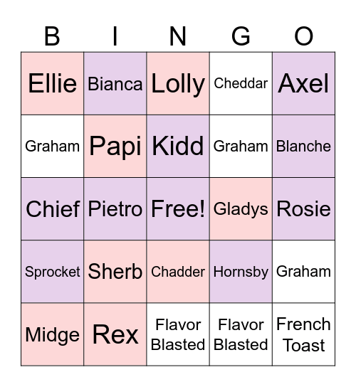 Animal Crossing Bingo Card
