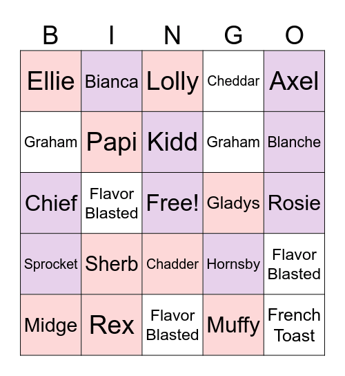 Animal Crossing Bingo Card