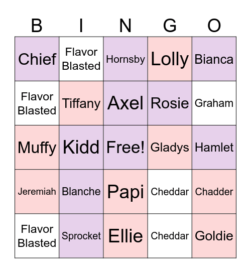 Animal Crossing Bingo Card