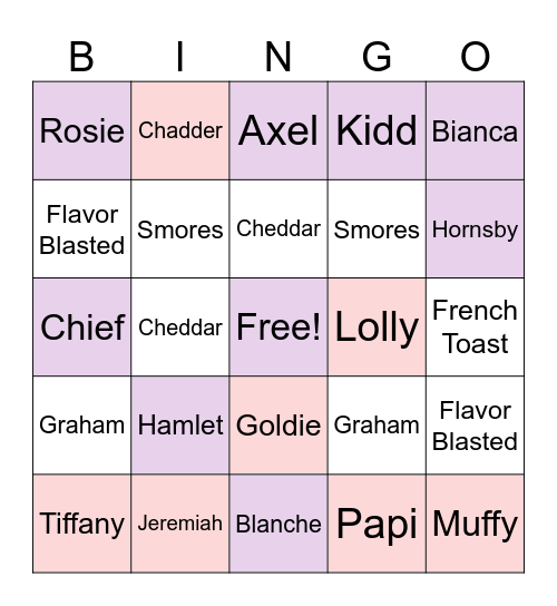 Animal Crossing Bingo Card