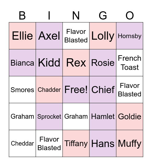 Animal Crossing Bingo Card