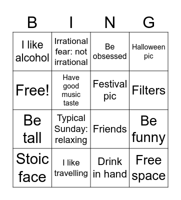 Hinge bingo Card
