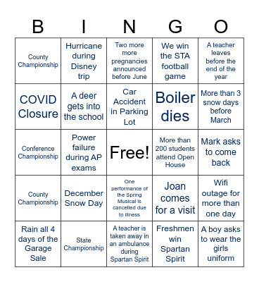 2023-2024 BINGO Card