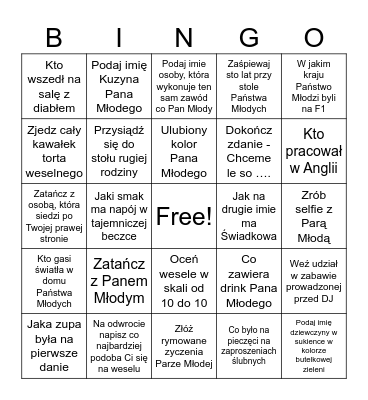 Ola i Filip Bingo Card