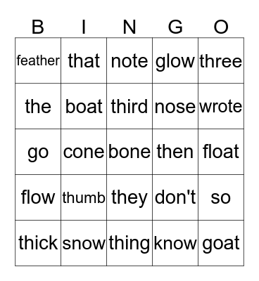 Koby's  Bingo Card