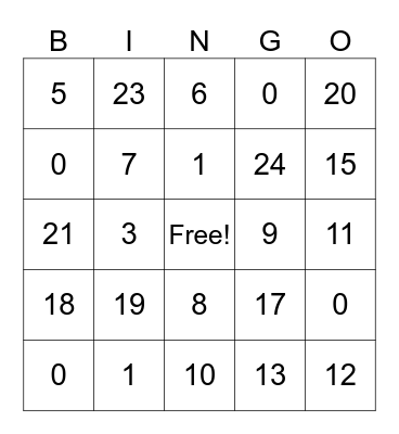 PMS 2023 Christmas Celebration Bingo Card