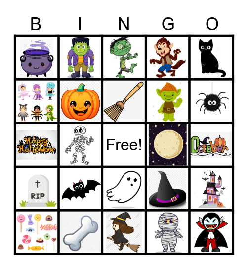 Halloween Bingo Card