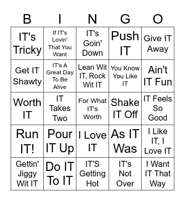 IT Bingo Card