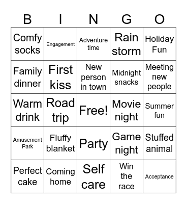 Good Things Happen Bingo Card