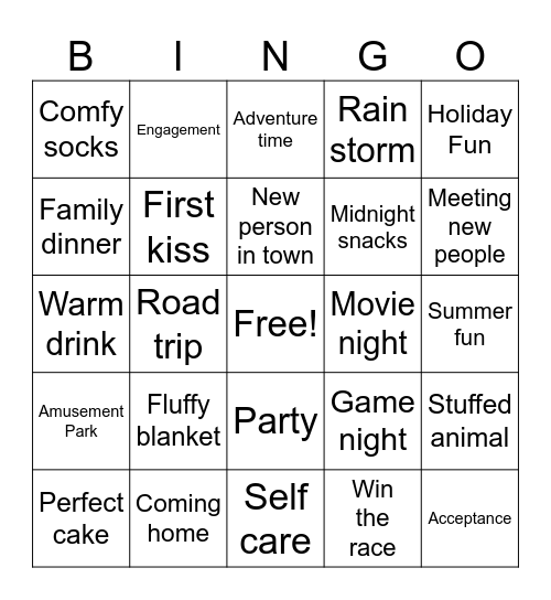 Good Things Happen Bingo Card