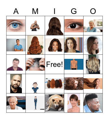 Realidades 5B Physical Appearance Bingo Card