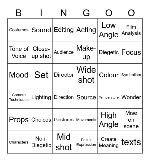 CAMELS BINGO Card