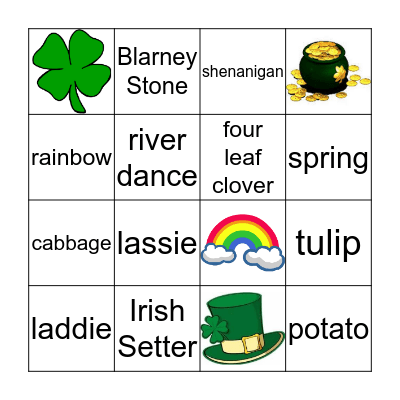 Blarney Bingo Card
