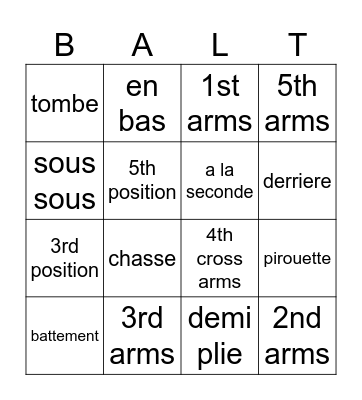 Centrestage BINGO Card