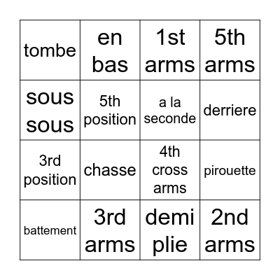 Centrestage BINGO Card