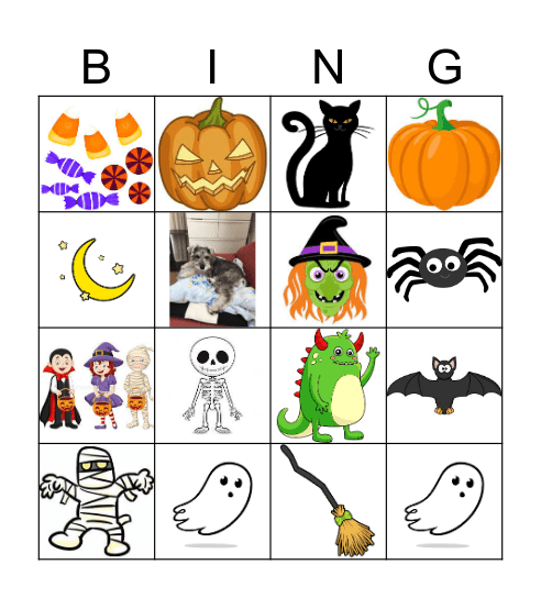 Halloween Bingo Card