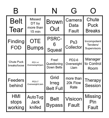 AHBCO 2023 Peak Bingo Card