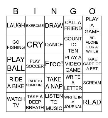 STRESS BINGO Card