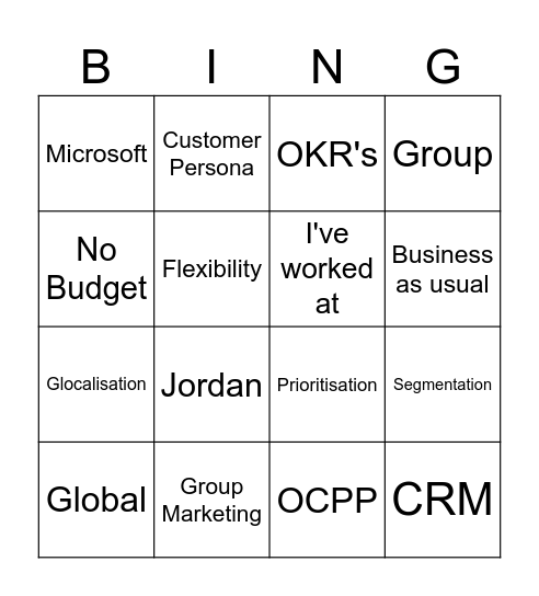 TB Bingo Card