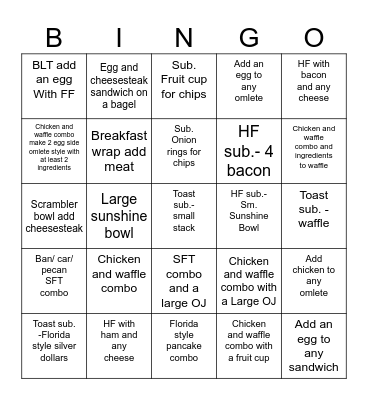 Apopka bingo Card