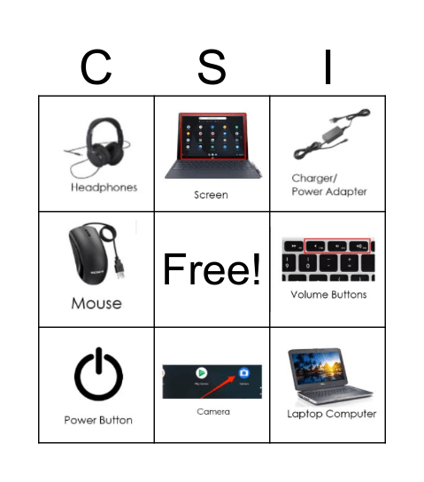 Computer HarDware Bingo Card