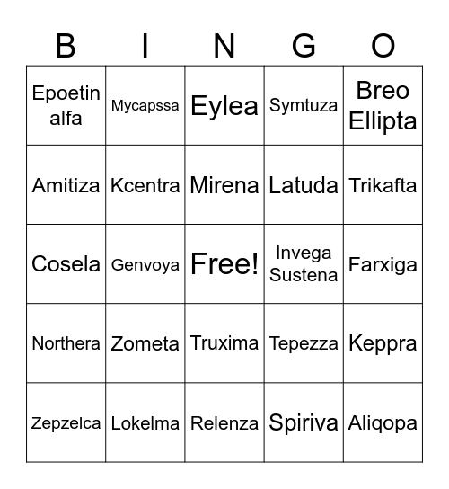 Pharmacy Week 2023 Bingo Card