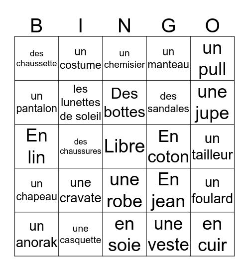 Frenchie Bingo Card
