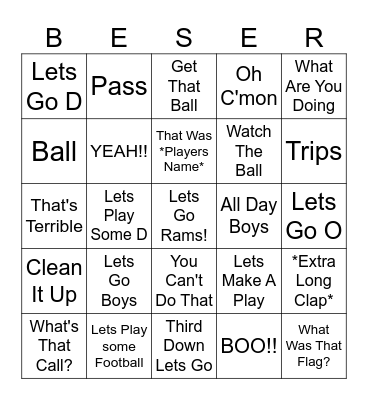Brewster Bingo Card