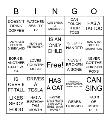 HAE/LSD/HEMO/SCD Pharmacy Week 2023 Bingo Card
