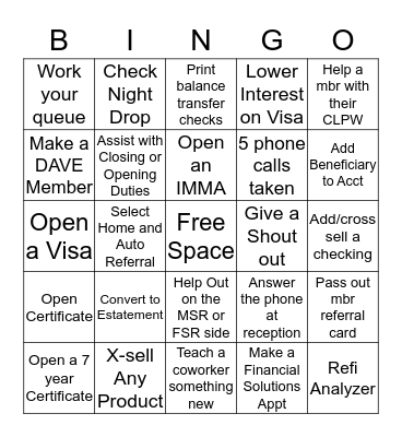 MERIDIAN CROSSING O'ER THE RAINBOW Bingo Card