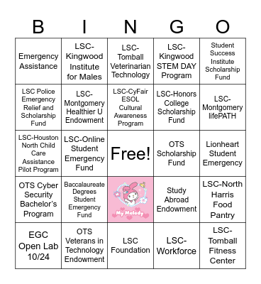 EGC Bingo - Round 2 Bingo Card
