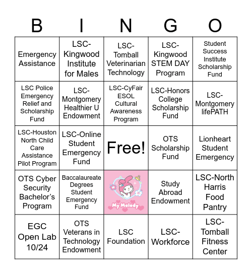 EGC Bingo - Round 2 Bingo Card