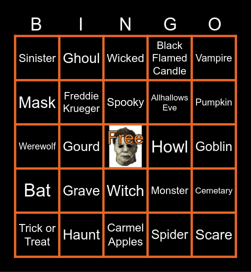 Allhallows Eve Bingo Card