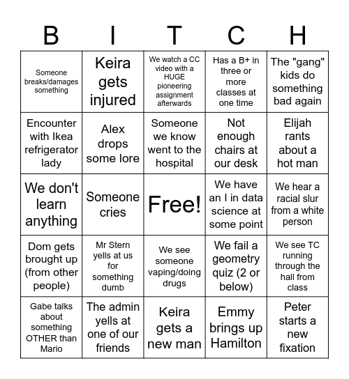 DTech Bingo Card