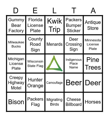 Midwest Morning Silent Bingo Card