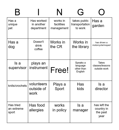 Retreat Bingo Card